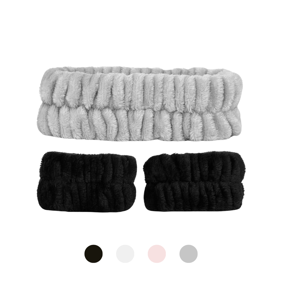 Hårbånd & wrist washbands sett