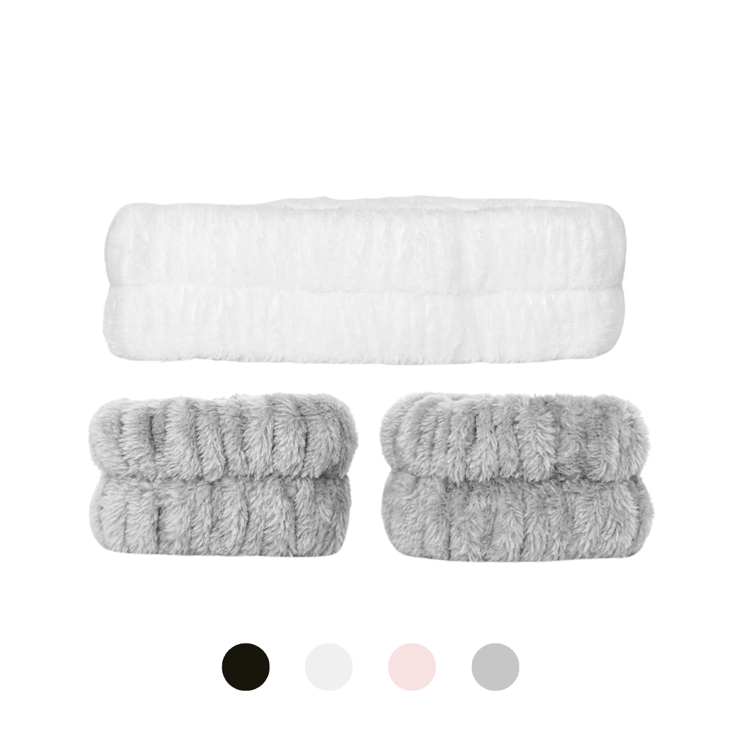 Hårbånd & wrist washbands sett