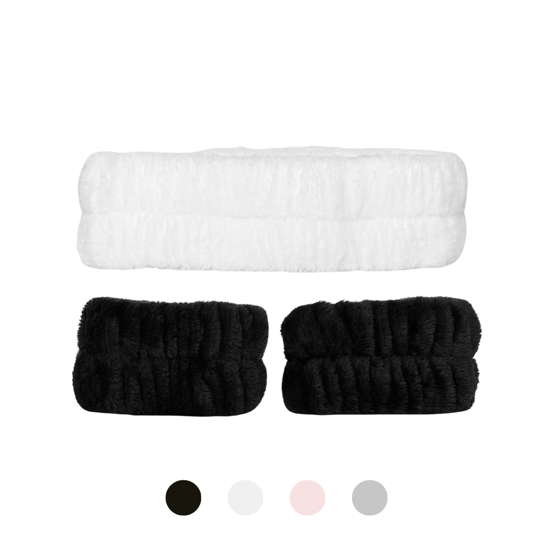Hårbånd & wrist washbands sett