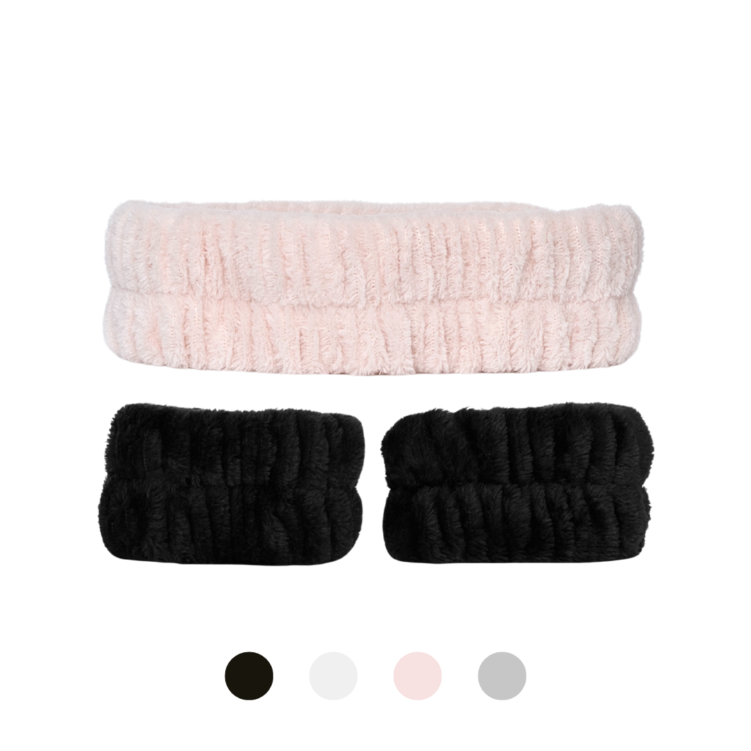 Hårbånd & wrist washbands sett