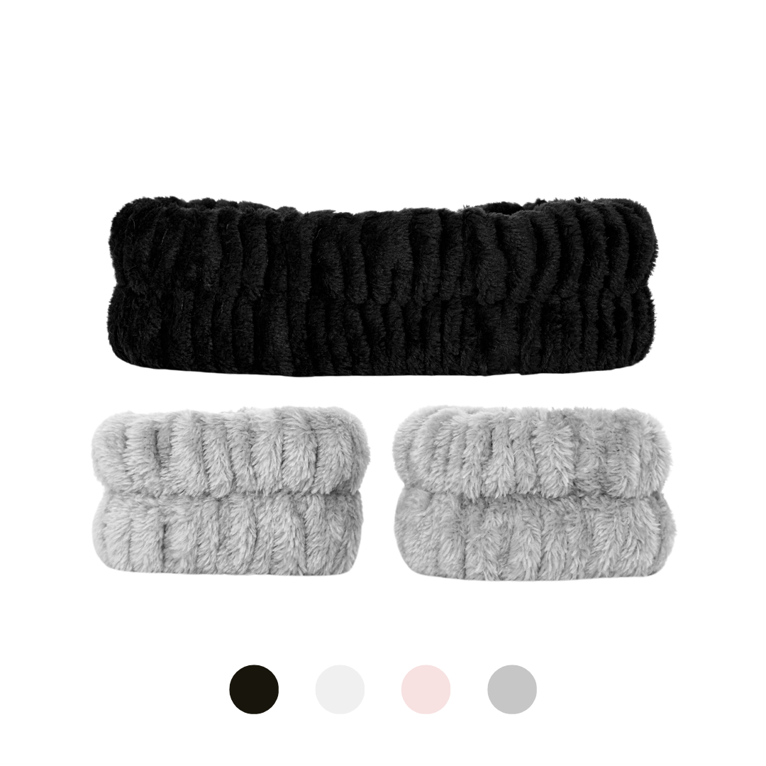 Hårbånd & wrist washbands sett