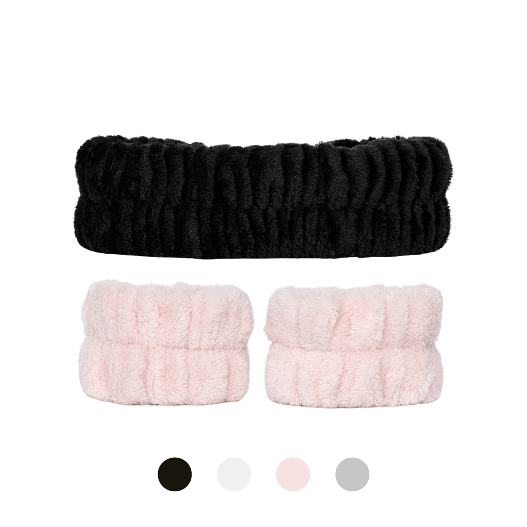 Hårbånd & wrist washbands sett