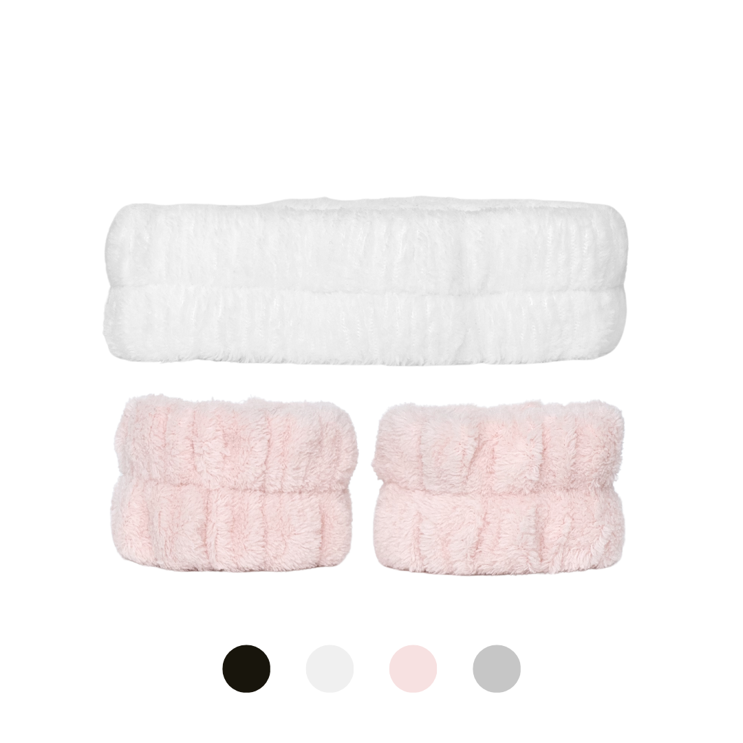 Hårbånd & wrist washbands sett