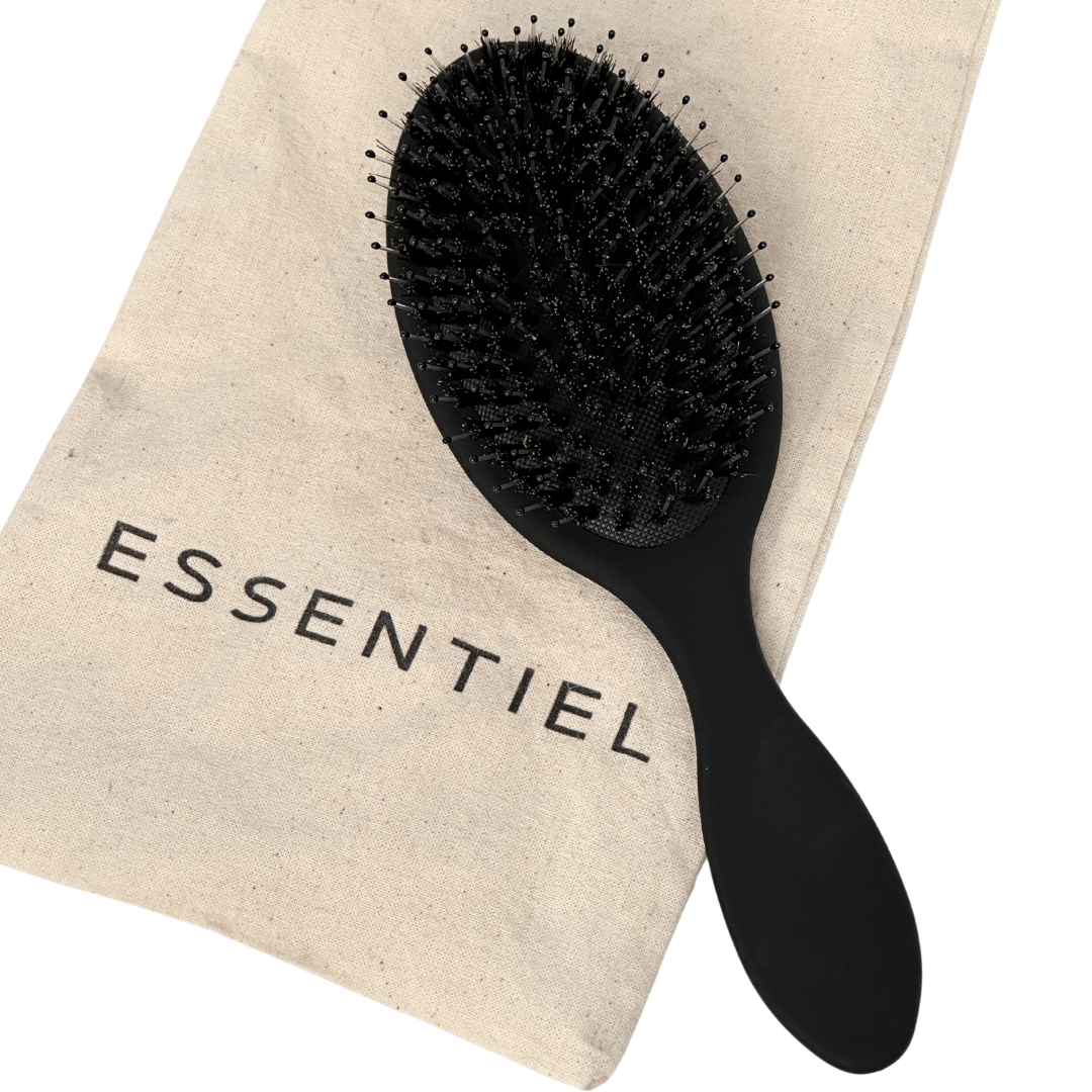 Sleek hårbørste i nylon- og naturbust