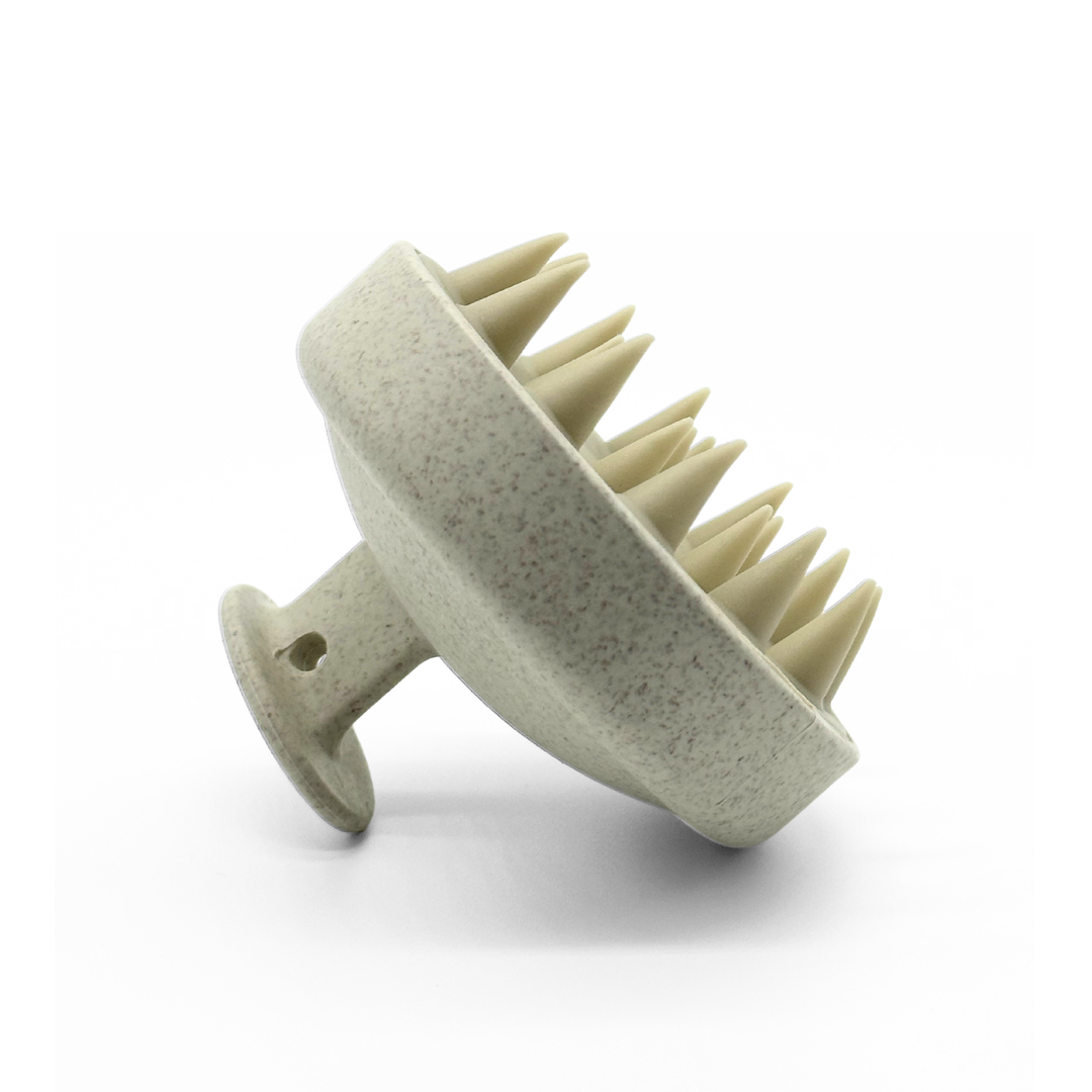 Exfoliating scalp massage brush