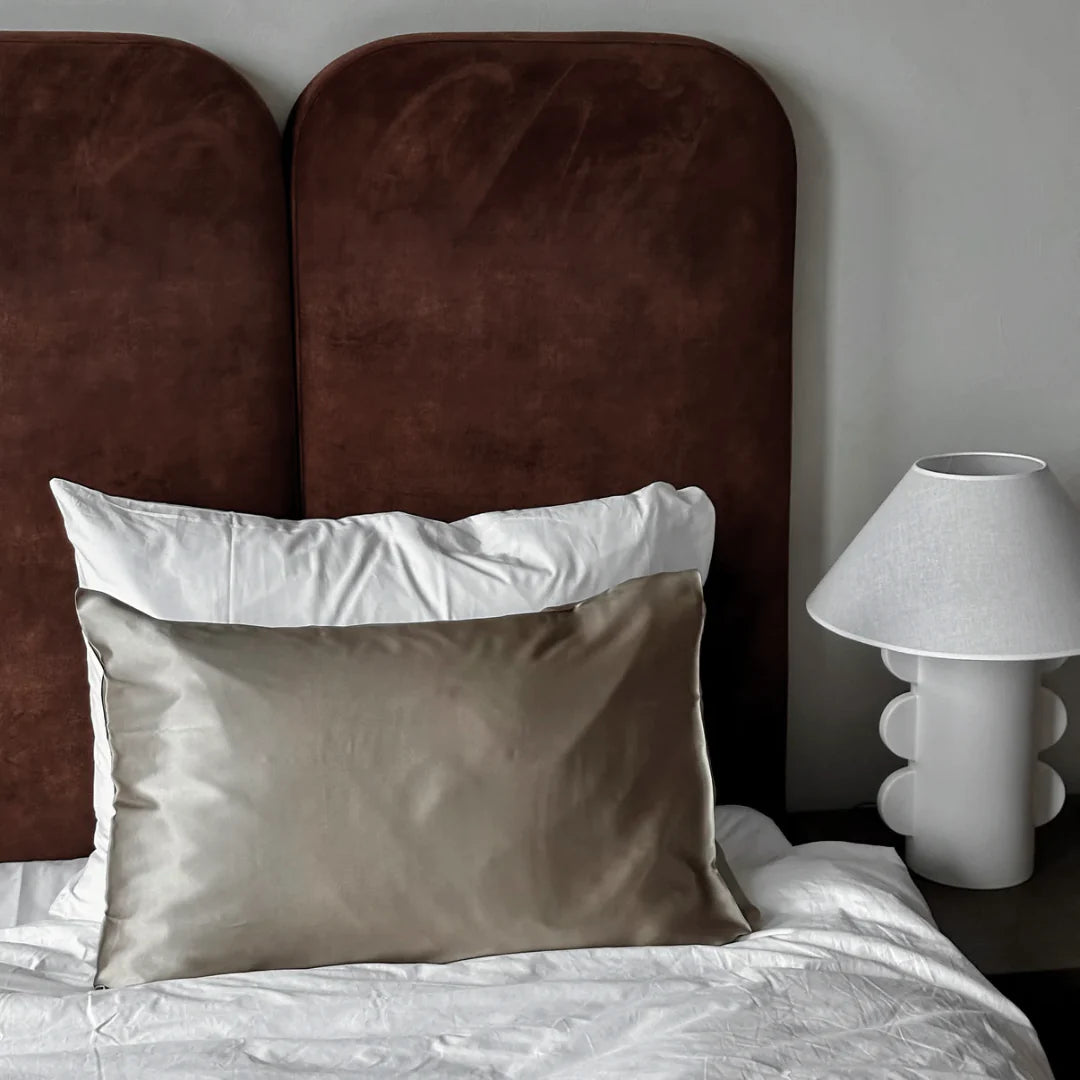 2-pk silkeputetrekk i 100% mulberry silke
