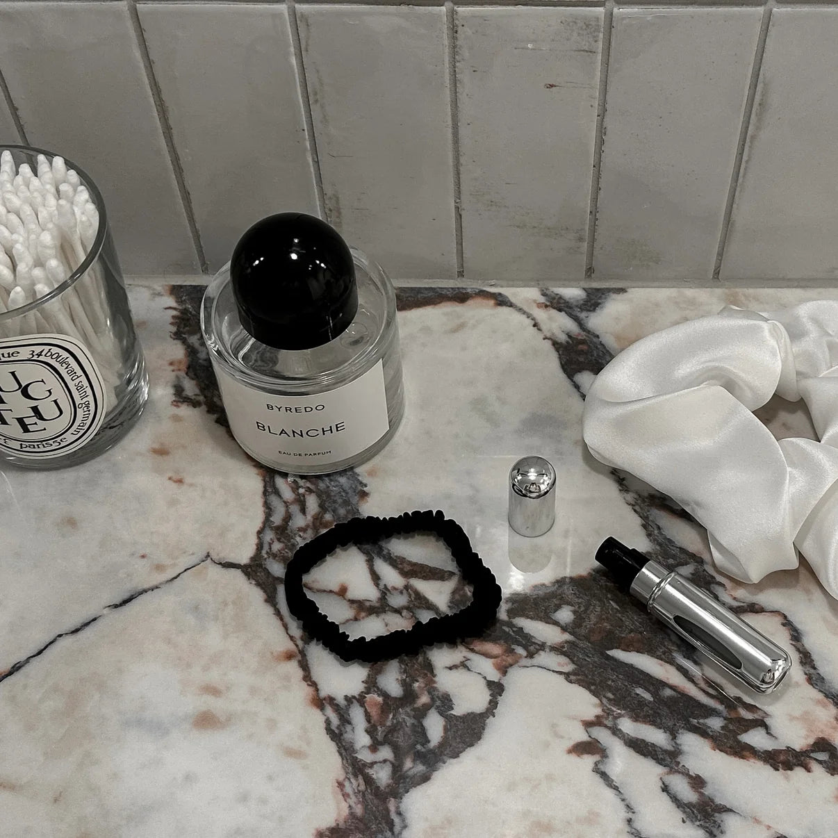 Hårstrikk i 100% mulberry silke