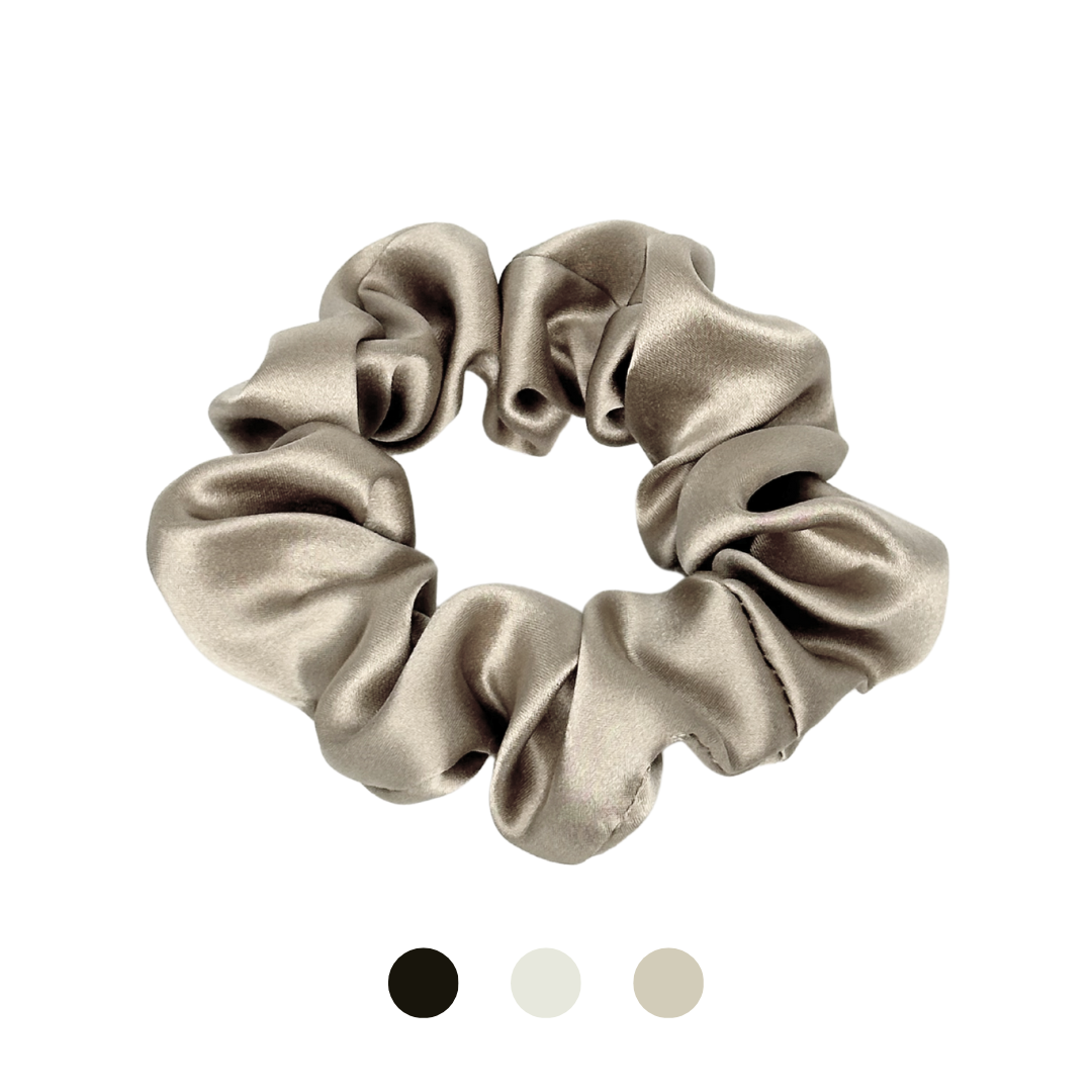 Medium scrunchie i 100% mulberry silke