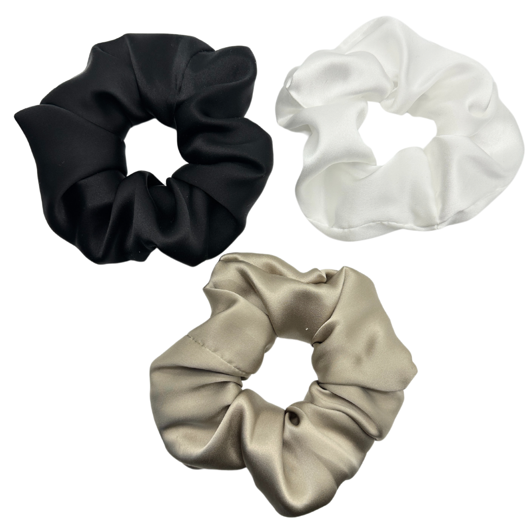 Stor scrunchie i 100% mulberry silke