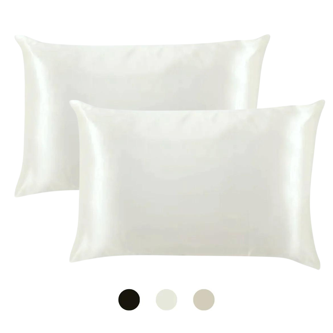 2-pk silkeputetrekk i 100% mulberry silke