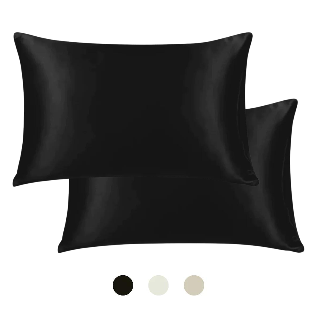2-pk silkeputetrekk i 100% mulberry silke