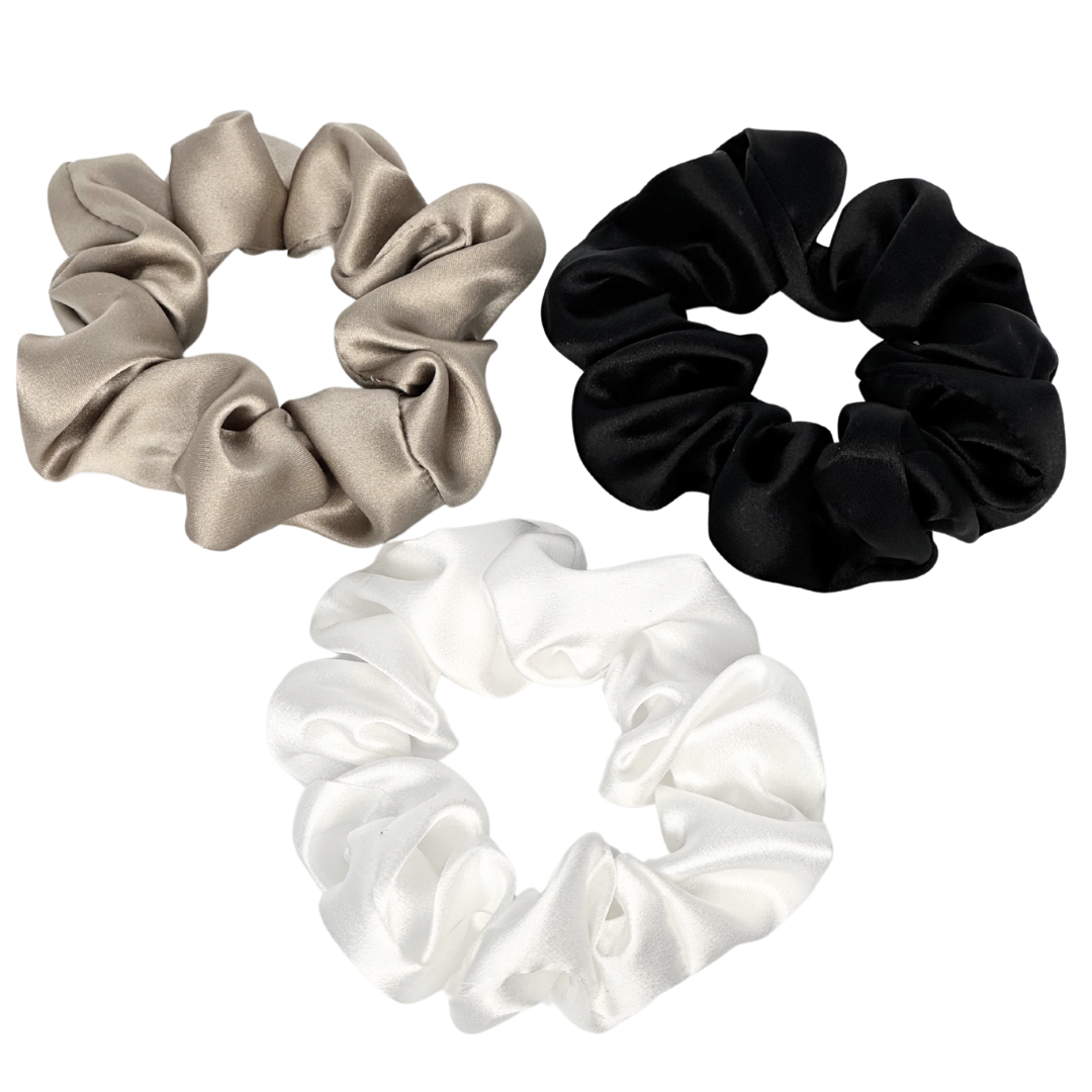 Medium scrunchie i 100% mulberry silke